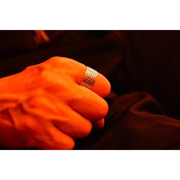 般若心経 お経 三蔵法師 西遊記 メンズ フリーサイズ リング 指輪