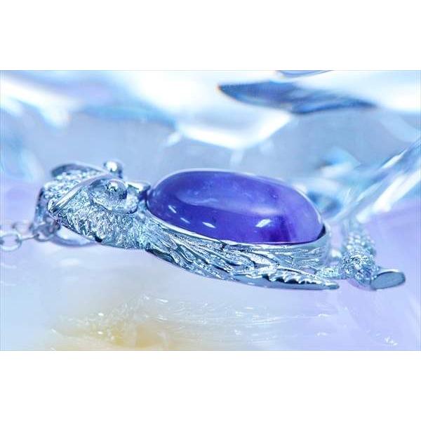 大粒 アメジスト 紫水晶 フクロウ 不苦労 鳥 パワーストーン パープル