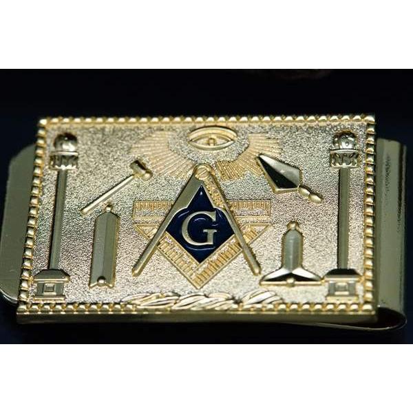 金色 ゴージャス マネークリップ 秘密結社 フリーメイソン ホルスの目