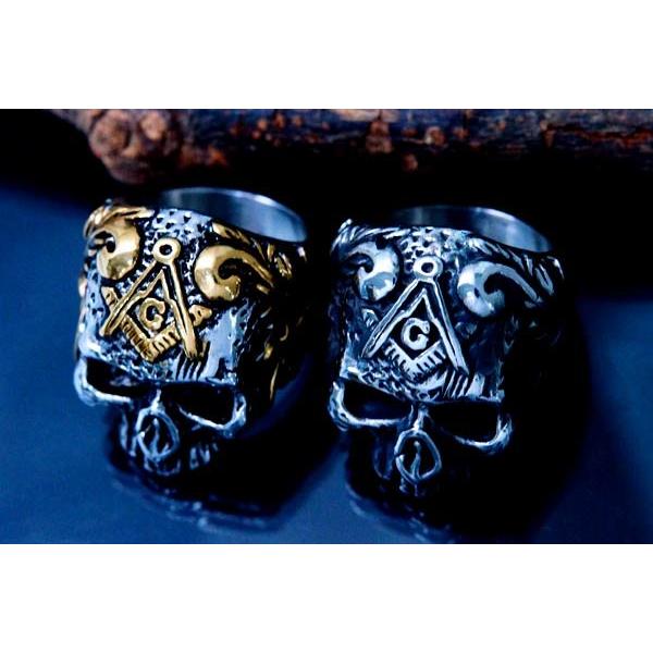 スカル 髑髏 フリーメイソン シンボルマークデザイン アラベスク立体