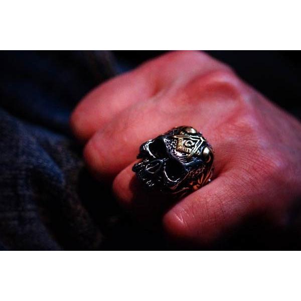 スカル 髑髏 フリーメイソン シンボルマークデザイン アラベスク立体