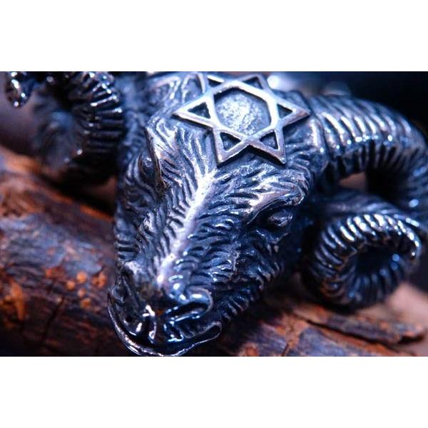 キリスト教 山羊の頭を持つ悪魔 バフォメット 六芒星 ダビデスター立体
