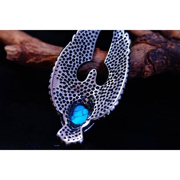 Indian Jewelry イーグル 鷲 ターコイズ ビーズ フェザー インディアン 