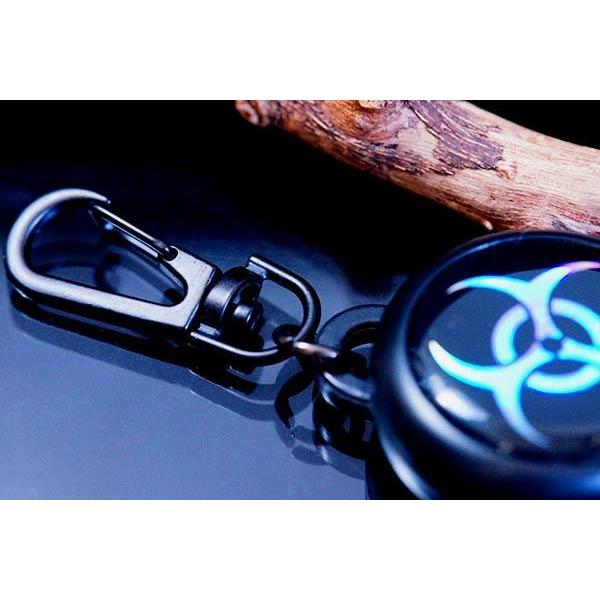 バイオハザード マーク ワイヤー収納式 キーホルダー : アクセサリー