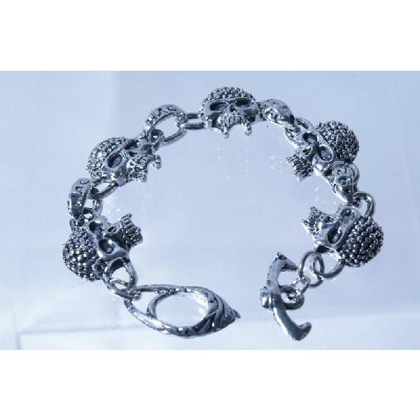 ブッダスタッドヘッドスカルブレスレット : アクセサリー通販 farice