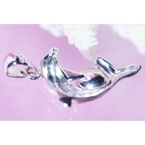 ハワイアンジュエリー ブラックパール(黒蝶真珠)装飾 ジャンピング