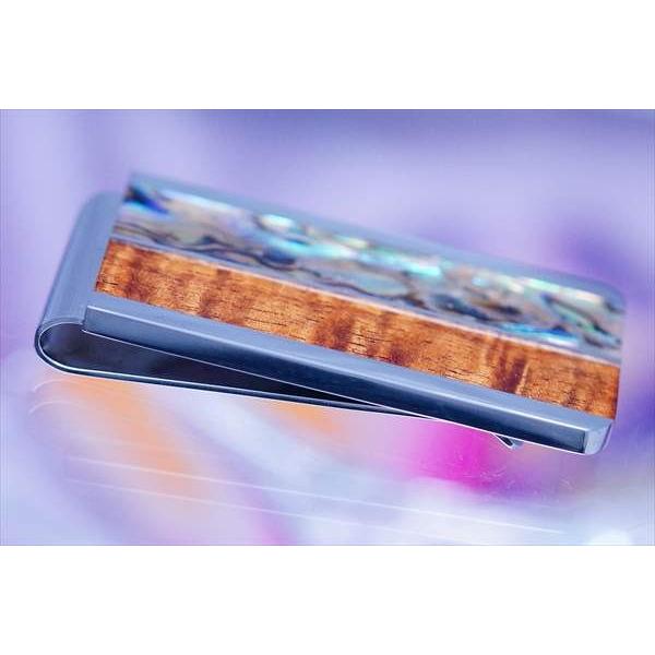 ハワイアンジュエリー コアウッド アバロンシェル 貝 ハーフデザイン