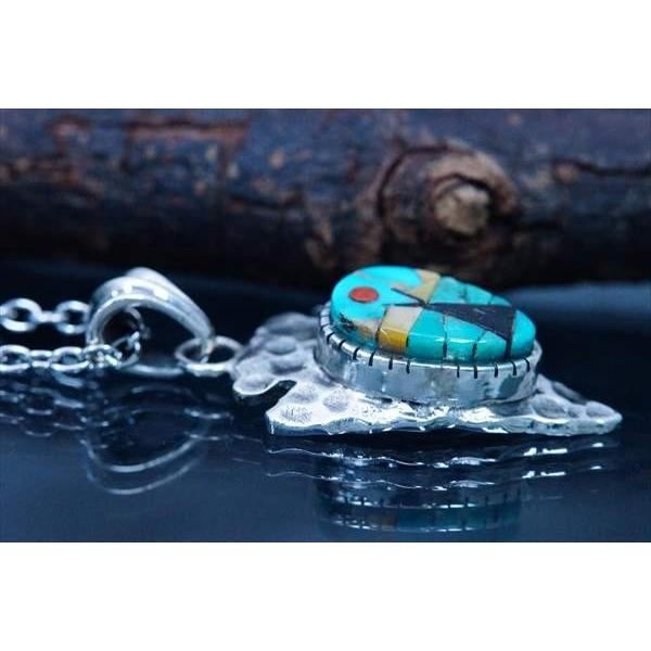 た*こ様 インディアンジュエリー　クロスアロー×コーラル Indian Jewelry インディアンジュエリー ズニ族 鏃 アローヘッド