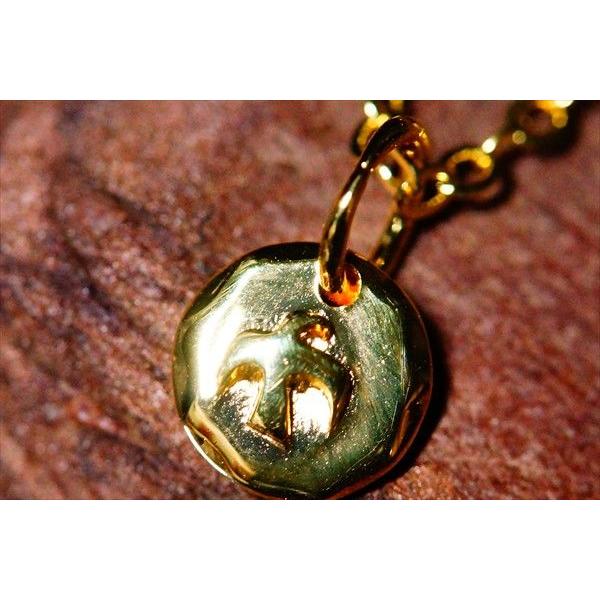 Indian Jewelry イーグル(鷲)ワンポイント ロックカットプレート K14