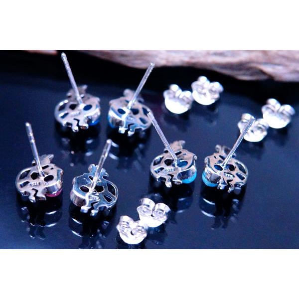 Indian Jewelry インディアンジュエリー ピアス ココペリ 精霊 ナバホ