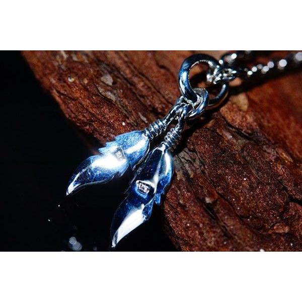 Indian Jewelry 2連 フェザー(羽)モチーフ 2パーツドロップデザイン