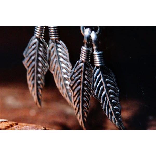 インディアンジュエリー スイング ピアス シルバー ターコイズ 羽根 stud_earings4182ar.jpg
