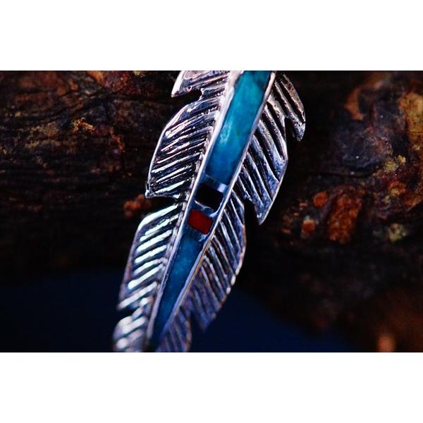 Indian Jewelry ターコイズ&オニキス&レッドコーラル(珊瑚)装飾