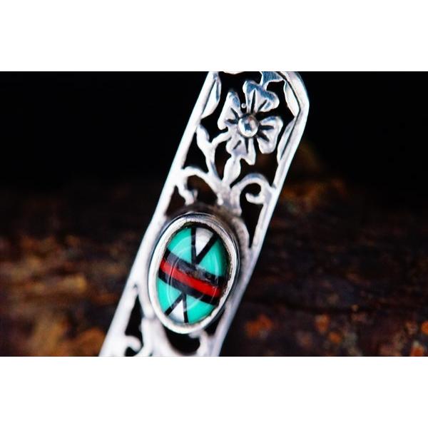 Indian Jewelry ターコイズ/オニキス/コーラル(珊瑚)/シェル装飾