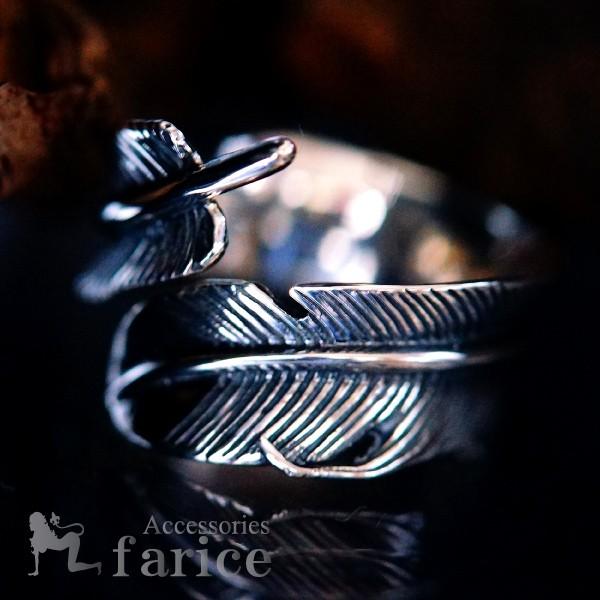 Indian Jewelry フェザー(羽)モチーフ ラウンドデザイン メンズ