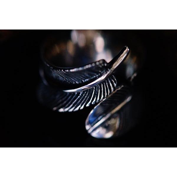 Indian Jewelry フェザー(羽)モチーフ ラウンドデザイン メンズ