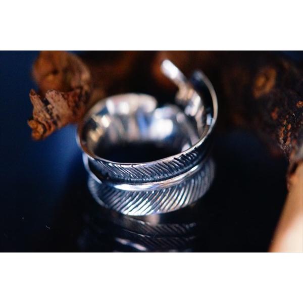 Indian Jewelry フェザー(羽)モチーフ ラウンドデザイン メンズ