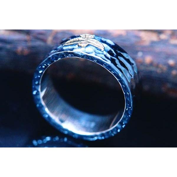 Indian Jewelry K18(18金) イーグル(鷲)ワンポイント装飾 表面