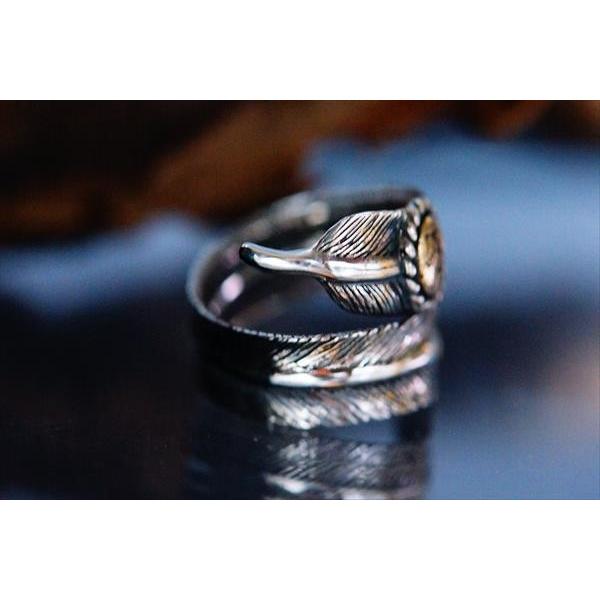 Indian Jewelry フェザー(羽)ラウンド2カラー ココペリ(精霊)プレート