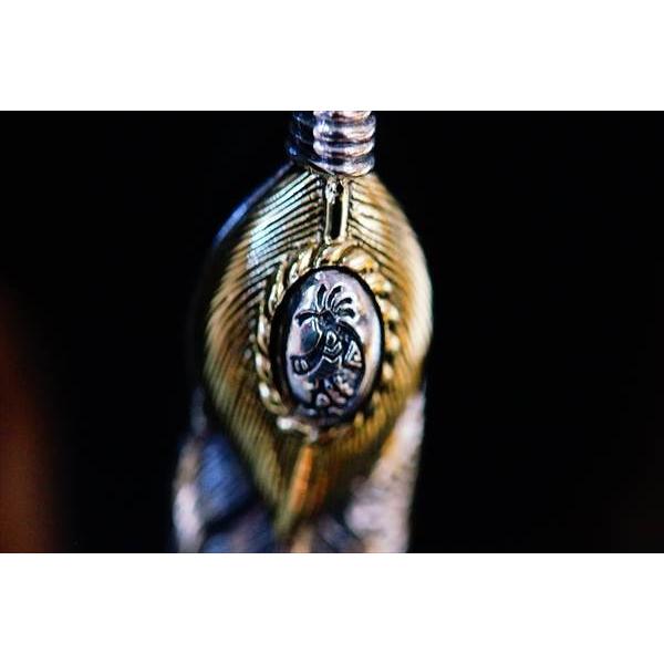 Indian Jewelry イーグルフェザー ココペリ(精霊)&ハートフェザー(鷲の