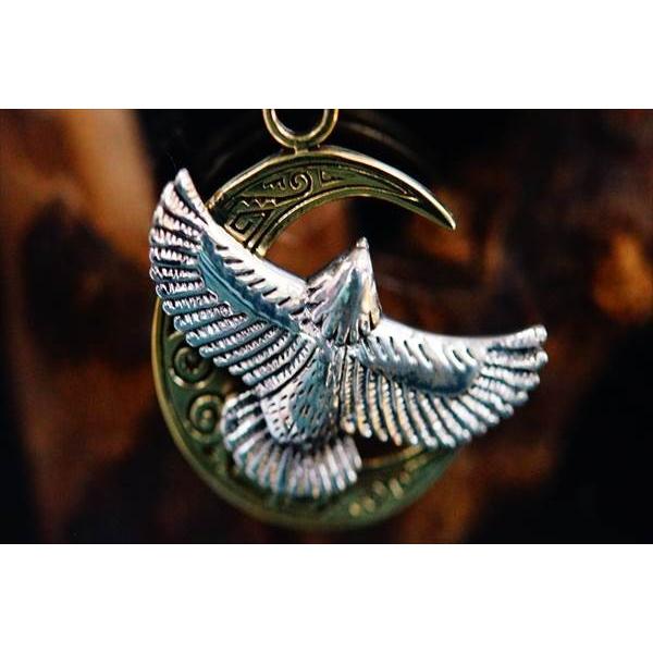 Indian Jewelry イーグル(鷲)&ムーン(月)装飾 スパイラル(旋風・水