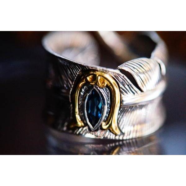 Indian Jewelry ロンドンブルートパーズ&イエローゴールド・ホース