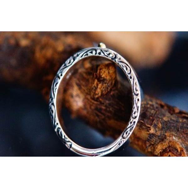 Indian Jewelry イエローゴールド・サン(太陽)ワンポイント装飾 エッジ