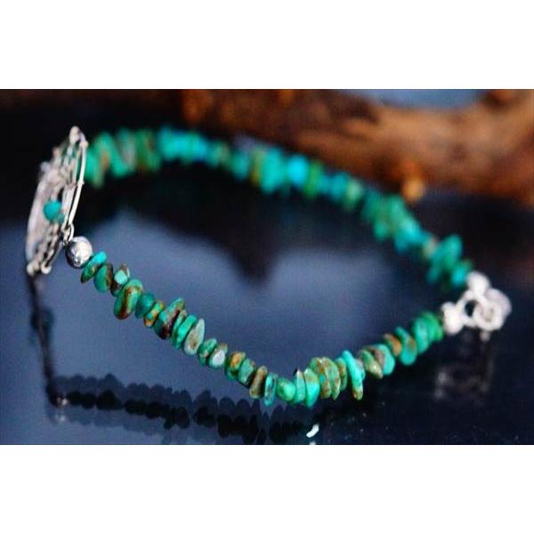 Indian Jewelry 天然石 グリーンターコイズ ドリームキャッチャー 緑