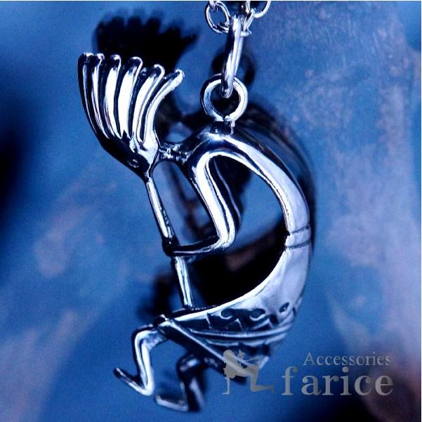 Indian Jewelry ココペリ(精霊)3D立体型 リバーシブルデザイン メンズ