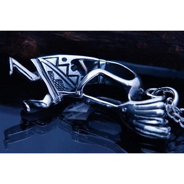 Indian Jewelry ココペリ(精霊)3D立体型 リバーシブルデザイン メンズ