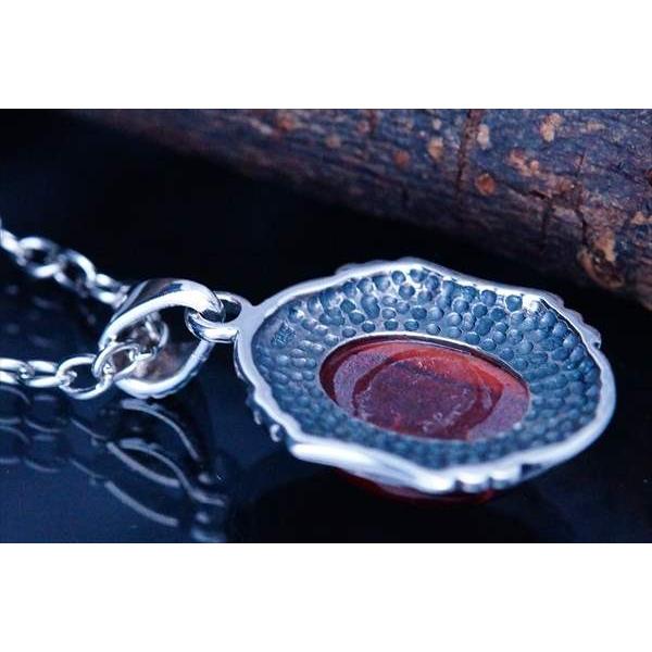 Indian Jewelry 天然石 レッドタイガーアイ(赤虎眼石) 縁取り