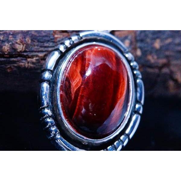 Indian Jewelry 天然石 レッドタイガーアイ(赤虎眼石)装飾 Indian Jewelry 天然石 レッドタイガーアイ(赤虎眼石)装飾