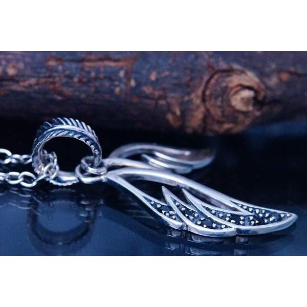 Indian Jewelry イーグルウイング(鷲の翼) フェザー(羽)透かし彫り  