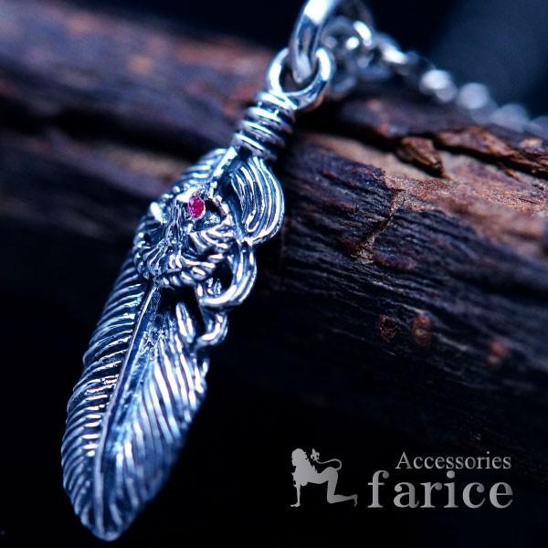 Indian Jewelry フェザー(羽)&イーグル(鷲) レッドキュービック