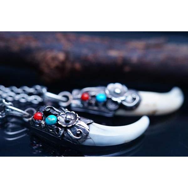 Indian Jewelry インディアンジュエリー 牙 牛 骨 天然石 Indian Jewelry インディアンジュエリー 牙 牛 骨 天然石