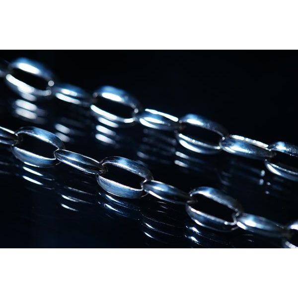 角面オーバルリング シンプルウォレットチェーンの画像