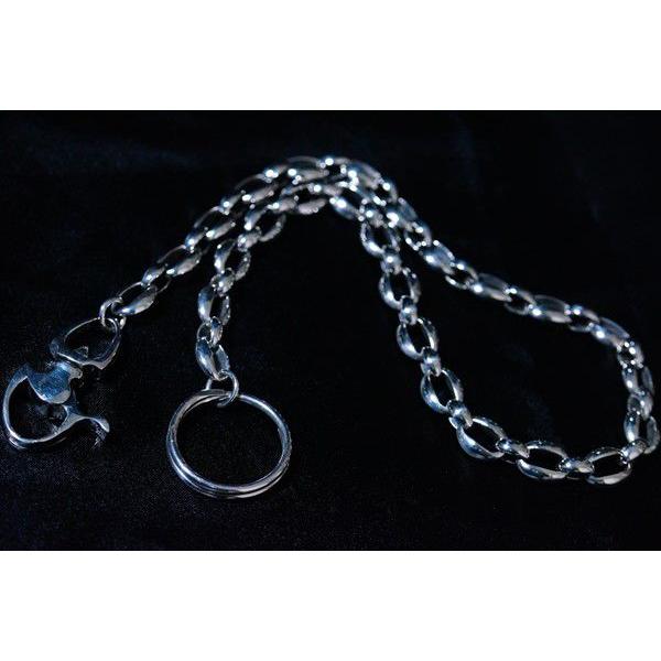 オーバル&フラットリング シンプルウォレットチェーン : アクセサリー