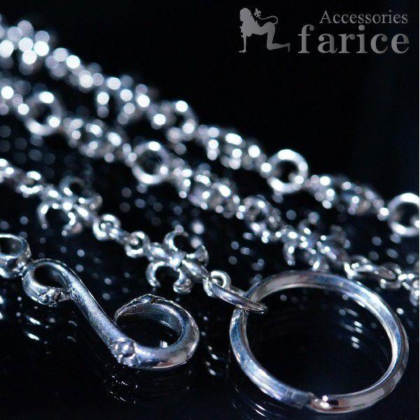 シルバー925 クロスボール シルバーウォレットチェーン 限定入荷