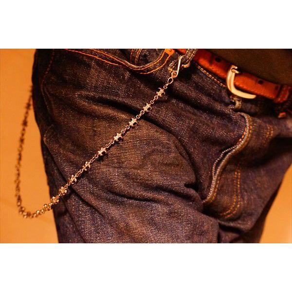 ミニフレアリンク ブラックロジウムウォレットチェーン : アクセサリー