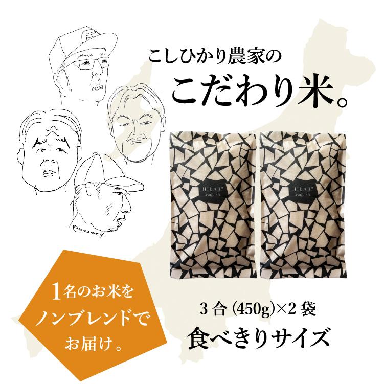 コシヒカリ 有機米 ギフト 魚沼産コシヒカリ 3合×2袋（ラッピング