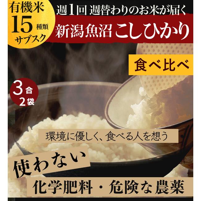 コシヒカリ 米 お米【有機肥料生産米 15種 新潟魚沼産 週替わり コシヒカリ 米 お米【有機肥料生産米 15種 新潟魚沼産 週替わり