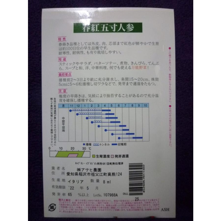 種子 春紅五寸人参 ニンジン アサヒ農園 22 05 耐寒性 耐病性 も有り栽培しやすい ゆうパケット便可能 ガーデンショップ ミカワ 通販 Yahoo ショッピング