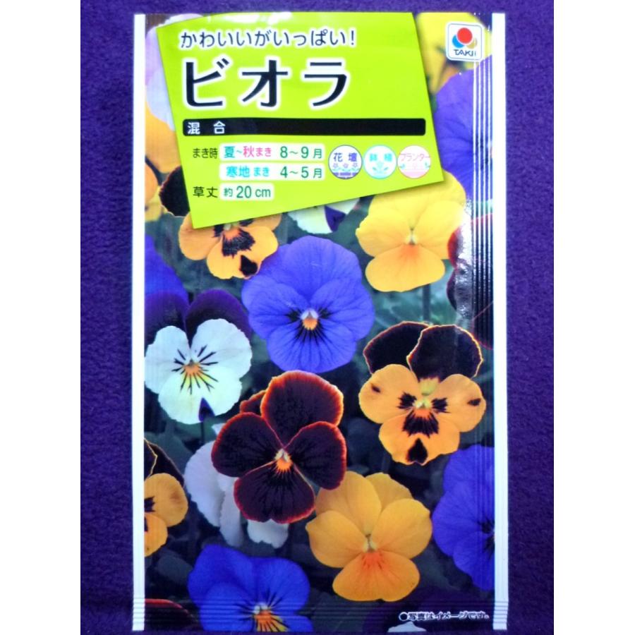 39円 超歓迎された 種子 処分 ビオラ 混合 タキイ種苗 22 04 花径２ ３ｃｍの小輪多花性の混合種 ゆうパケット便可能