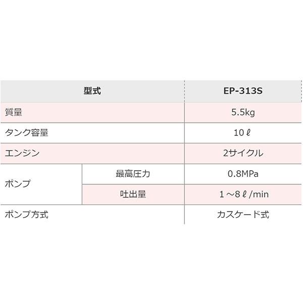 法人様配送限定・個人宅配送不可　麻場　カスケード式ポンプ背負動力噴霧機　EP-313S　2サイクルエンジン　こすけ　メーカー直送品・代引き不可