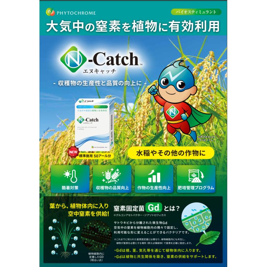 バイオスティミュラント資材 N-Catch エヌキャッチ 6.25g 50アール分
