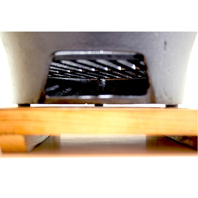 七輪 鉄製鋳物コンロ 本体直径 約255mmx高さ135mm+焼き網x5枚セット
