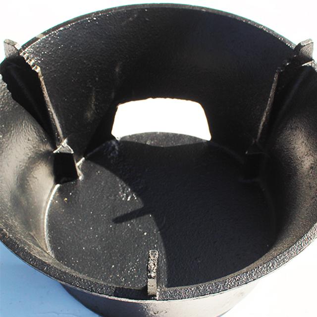 七輪 鉄製鋳物コンロ 本体直径 約255mmx高さ135mm+焼き網x5枚セット