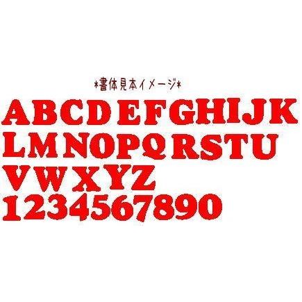 書体1】【#coo】【4.5cm】アルファベットのカットワッペン