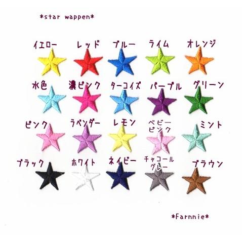 レギュラー】星の刺繍アイロンワッペン2枚セット : ファーニー ヤフー