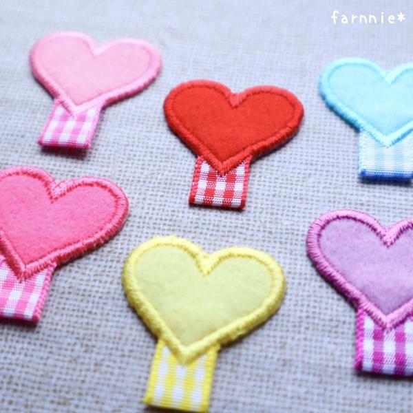 名札用アイロンワッペン【ハートフェルト】 : ファーニー ヤフー店